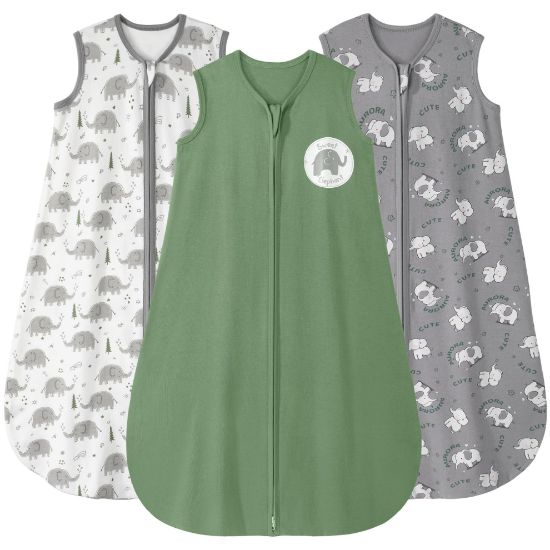 Picture of Yoofoss Baby Sleep Sack 12-18 Months Baby Wearable Blanket 100% Cotton 2-Way Zipper Toddler Sleeping Sack，Lightweight Sleep Sacks for Babies