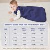 Picture of Yoofoss Baby Wearable Blanket TOG 2.5 Winter Sleep Sack 18-24 Months, 100% Cotton Toddler Sleeping Sack with 2-Way Zipper Warm Quilted Sleepsack,Navy