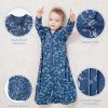 Picture of Yoofoss Baby Sleep Sack 18-24 Months Long Sleeve Wearable Blanket Baby 100% Cotton 2-Way Zipper 0.5 Tog Infants Sleeping Sack, Lightweight(X-Large)