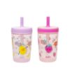 Picture of Zak Designs Kelso Toddler Cups For Travel or At Home, 15oz 2-Pack Durable Plastic Sippy Cups With Leak-Proof Design is Perfect For Kids (Sweet Berry, Lemon Zest)