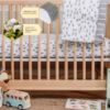 Picture of Burt's Bees Baby Essential Organic Cotton Fitted Crib Sheet, Breathable for Boy Girl Standard Crib & Toddler Mattresses