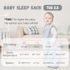 Picture of Yoofoss Baby Wearable Blanket TOG 2.5 Winter Sleep Sack 18-24 Months, 100% Cotton Toddler Sleeping Sack with 2-Way Zipper Warm Quilted Sleep Sack