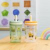 Picture of Zak Designs Kelso Toddler Cups For Travel or At Home, 15oz 2-Pack Durable Plastic Sippy Cups With Leak-Proof Design is Perfect For Kids (Silly Goose, Harvest)