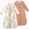 Picture of Yoofoss Baby Sleep Sack 18-24 Months Long Sleeve Wearable Blanket Baby 100% Cotton 2-Way Zipper 0.5 Tog Toddler Sleeping Sack, Lightweight(X-Large)