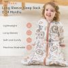Picture of Yoofoss Baby Sleep Sack 18-24 Months Long Sleeve Wearable Blanket Baby 100% Cotton 2-Way Zipper 0.5 Tog Toddler Sleeping Sack, Lightweight(X-Large)