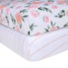 Picture of Burt's Bees Baby Essential Organic Cotton Fitted Crib Sheet, Breathable for Boy Girl Standard Crib & Toddler Mattresses