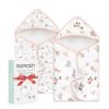 Picture of Momcozy Best Wishes Baby Towel with Hooded-Original Design Baby Towel Set -Soft & Absorbent- Shower Gifts or Bath Essential for Infant, Newborn, Toddler