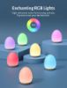 Picture of JolyWell Night Light for Kids with Color Changing Mode & Dimming Function, Rechargeable Baby Egg Night Light with 1 Hour Timer&Touch Control, up to 100H, Wood Grain