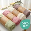 Picture of Momcozy Muslin Swaddle Blankets, 4 Pack Ultra Soft Neutral Matching Baby Swaddle Blanket, Breathable Skin Friendly, Large 47 x 47 Inch Swaddling Receiving Blanket for Boy Girl, Light Green