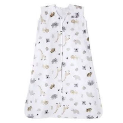 Picture of HALO SleepSack, 100% Cotton Wearable Blanket, Swaddle Transition Sleeping Bag, TOG 0.5, Animal Paint, Large, 12-18 Months