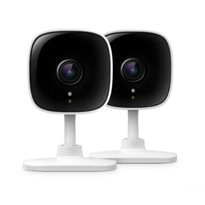 Picture of TP-Link Tapo 2K Security Camera for Baby Monitor, Dog Camera w/Motion Detection, 2-Way Audio, Night Vision, Cloud & SD Card Storage (Up to 256 GB), Works w/Alexa & Google Home, 2-Pack (Tapo C110P2)