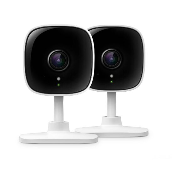 Picture of TP-Link Tapo 2K Security Camera for Baby Monitor, Dog Camera w/Motion Detection, 2-Way Audio, Night Vision, Cloud & SD Card Storage (Up to 256 GB), Works w/Alexa & Google Home, 2-Pack (Tapo C110P2)