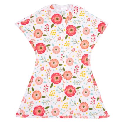 Picture of SleepingBaby Zipadee-Zip Transitional Swaddle Sack, 12-24 Month - Roomy Zipper Swaddle for Easy Diaper Changes and Proper Hip Development - Baby Swaddle Sack, Large - Pretty Poppy