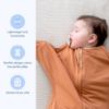 Picture of SleepingBaby Zipadee-Zip Transitional Swaddle Sack, 12-24 Month - Roomy Zipper Swaddle for Easy Diaper Changes and Proper Hip Development - Baby Swaddle Sack, Large - Spice