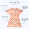 Picture of SleepingBaby Zipadee-Zip Transitional Swaddle Sack, 12-24 Month - Roomy Zipper Swaddle for Easy Diaper Changes and Proper Hip Development - Baby Swaddle Sack, Large - Cozy Cub