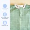 Picture of SleepingBaby Zipadee-Zip Transitional Swaddle Sack, 6-12 Month - Roomy Zipper Swaddle for Easy Diaper Changes and Proper Hip Development - Baby Swaddle Sack, Medium - Quilted Dot Green