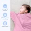 Picture of SleepingBaby Zipadee-Zip Transitional Swaddle Sack, 12-24 Month - Roomy Zipper Swaddle for Easy Diaper Changes and Proper Hip Development - Baby Swaddle Sack, Large - Classic Rose Pink