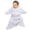 Picture of SleepingBaby Zipadee-Zip Transitional Swaddle Sack, 12-24 Month - Roomy Zipper Swaddle for Easy Diaper Changes and Proper Hip Development - Baby Swaddle Sack, Large - Lavender Check