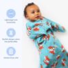 Picture of SleepingBaby Zipadee-Zip Transition Swaddle - Cozy Baby Swaddling Blanket with Zipper Convenience - Roomy Baby Wearable Blanket for Easy Diaper Changes - Friendly Fox, Small (4-8 Month)