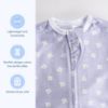 Picture of SleepingBaby Zipadee-Zip Transitional Swaddle Sack, 3-6 Month - Roomy Zipper Swaddle for Easy Diaper Changes and Proper Hip Development - Baby Swaddle Sack, X-Small - Paperwhite Flowers