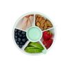 Picture of GoBe Kids Small Snack Spinner Flip Bundle with Hand Strap and Sticker Sheet - Reusable Snack Container with 5 Compartment Dispenser and Lid | BPA/PVC Free | Dishwasher Safe | No Spill- Mint Green
