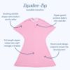 Picture of SleepingBaby Zipadee-Zip Transitional Swaddle Sack, 3-6 Month - Roomy Zipper Swaddle for Easy Diaper Changes and Proper Hip Development - Baby Swaddle Sack, X-Small - Classic Rose Pink