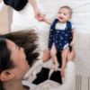 Picture of Happiest Baby Sleepea 5-Second Swaddle - 100% Organic Cotton Baby Swaddle Blanket - Doctor Designed Promotes Healthy Hip Development (Midnight Planets, Small)
