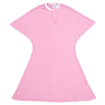 Picture of SleepingBaby Zipadee-Zip Transitional Swaddle Sack, 4-8 Month - Roomy Zipper Swaddle for Easy Diaper Changes and Proper Hip Development - Baby Swaddle Sack, Small - Classic Rose Pink