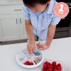Picture of GoBe Kids Original Snack Spinner Bundle with Hand Strap and Sticker Sheet - Reusable Snack Container with 5 Compartment Dispenser and Lid | BPA and PVC Free | Dishwasher Safe | No Spill, Leakproof