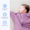 Picture of SleepingBaby Zipadee-Zip Transitional Swaddle Sack, 4-8 Month - Roomy Zipper Swaddle for Easy Diaper Changes and Proper Hip Development - Baby Swaddle Sack, Small - Classic Lavender
