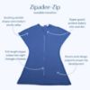 Picture of SleepingBaby Zipadee-Zip Transitional Swaddle Sack, 12-24 Month - Roomy Zipper Swaddle for Easy Diaper Changes and Proper Hip Development - Baby Swaddle Sack, Large - Classic Navy