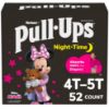 Picture of Pull-Ups Girls' Night-Time Potty Training Pants, Size 4T-5T Overnight Training Underwear (38-50 lbs), 52 Ct