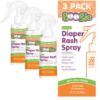 Picture of Boogie Diaper Rash Cream Spray for Baby, Travel Friendly No-Rub Touch Free Application for Sensitive Skin, Over 200 Sprays per Bottle, 1.7 oz (Pack of 3)