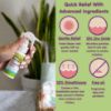 Picture of Boogie Diaper Rash Cream Spray for Baby, Travel Friendly No-Rub Touch Free Application for Sensitive Skin, Over 200 Sprays per Bottle, 1.7 oz (Pack of 3)