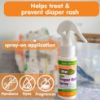 Picture of Boogie Diaper Rash Cream Spray for Baby, Travel Friendly No-Rub Touch Free Application for Sensitive Skin, Over 200 Sprays per Bottle, 1.7 oz (Pack of 3)