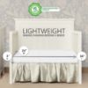 Picture of Dream On Me Holly 3” Fiber Baby Crib Mattress, Fits All Mini & Portable Cribs Only, Greenguard Gold and JPMA Certified Crib Mattress, Easy to Clean and Waterproof Vinyl Cover