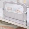 Picture of NUTIKAS Baby Bed Rail Guard for Toddlers - 35.5" Toddler Bed Side Rails for Crib, Twin, Full, Queen Bunk Size Bed Swing Down Bedrail Extral Tall Child Safety Side Railing Guards for Kids