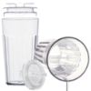 Picture of Reflo Smart Cup (Red & Clear 4-Pack) Open Training Cup, Toddler Cup, No Suction 6oz, 360 Control-Flow, USA MADE Premium High-Impact Plastic