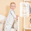 Picture of Yoofoss Baby Sleep Sack 0-6 Months Baby Wearable Blanket 100% Cotton 2-Way Zipper TOG 0.5 Toddler Sleeping Sack 3 Pack, Lightweight Sleep Sacks for Babies