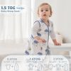 Picture of Yoofoss Baby Sleep Sack 18-24 Months with Plush Dots, 2 Pack TOG 1.5 Fleece Baby Wearable Blanket with 2-Way Zipper, Cotton Fabric Toddler Sleeping Sack, (X-Large)