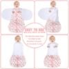 Picture of BSTOPPT Newborn Sleep Sack Baby Swaddle,6-12 Months,3-Way Adjustable Wearable Blanket,100% Rayon Cotton Swaddling sleeping bag，TOG 0.5（Heart&Floral）