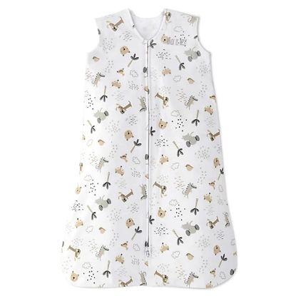 Picture of HALO SleepSack, 100% Cotton Wearable Blanket, Swaddle Transition Sleeping Bag, TOG 0.5, Weather Friends, Small, 0-6 Months