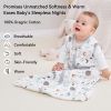 Picture of Unnivoll Baby Sleep Sack 12-18 Months 3 Pack 100% Cotton Lightweight 0.5 TOG Wearable Blanket Baby Sleep Bag with 2-Way Zipper for Newborn Infant White Gray Blue Space