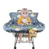 Picture of Shopping cart Cover, cart Cover for Babies, Padded high Chair Cover, Split Reversible seat Cushion, Cell Phone Pouch, Collection Pocket, Neutral for boy or Girl