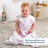 Picture of HALO SleepSack, 100% Cotton Wearable Blanket, Swaddle Transition Sleeping Bag, TOG 0.5, Sunshine Rainbows, Small, 0-6 Months