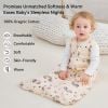 Picture of Unnivoll Baby Sleep Sack 6-12 Months 3 Pack 100% Cotton Lightweight 0.5 TOG Wearable Blanket Baby Sleep Bag with 2-Way Zipper for Newborn Infant Pink Apricot Gray Zebra