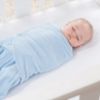 Picture of HALO Micro-Fleece Sleepsack Swaddle, 3-Way Adjustable Wearable Blanket, TOG 3.0, Baby Blue, Newborn, 0-3 Months