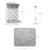 Picture of Ubbi Vertical Bottle Drying Rack, Bottle Brush & Microfiber Drying Mat Bundle, Newborn Baby Essentials, Baby Registry Must Haves, New Parent Gifts, Gray