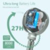 Picture of Momcozy 8000mAh Portable Stroller Fan, 27H Ultra-long Battery Life Detachable 4 Speed 360°Rotate LED Night Light with 2 Modes, USB Rechargeable Handheld Cooling Fan for Travel/Car Seat/Bedroom