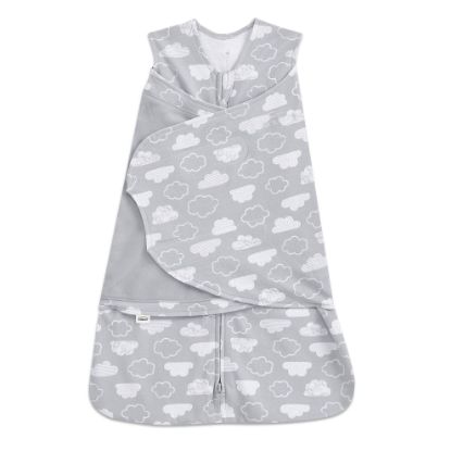 Picture of HALO 100% Cotton Sleepsack Swaddle, 3-Way Adjustable Wearable Blanket, TOG 1.5, Clouds, Small, 3-6 Months